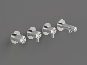 TQN51 - 4 hole thermostatic steel shower mixer - Shower by Radomonte