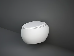 RAK-CLOUD - Wall-hung ceramic toilet - Toilet seat by RAK Ceramics