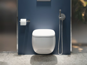RAK-ILLUSION - Wall-hung ceramic toilet - Toilet seat by RAK Ceramics