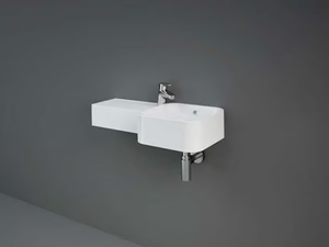 RAK-PETIT - Square wall-mounted ceramic handrinse basin - Washbasin by RAK Ceramics
