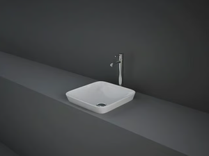 RAK-VARIANT - Semi-inset square ceramic washbasin - Washbasin by RAK Ceramics