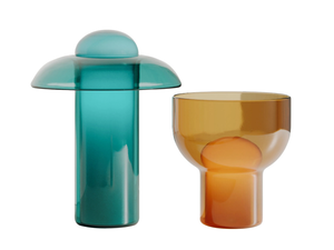 HARU AND SO - Handmade blown glass table lamp - Table lamp by Rakumba