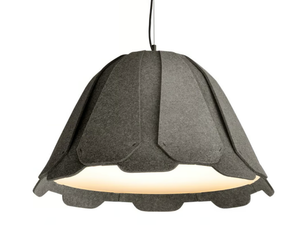TULIP - LED recycled polyester acoustic pendant lamp - Ceiling lamp by Rakumba