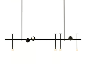 TYPOGRAPHY VELA GANTRY - LED modular metal ceiling lamp - Ceiling lamp by Rakumba