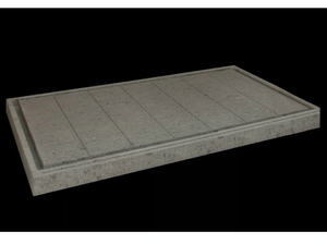 DIAMANTE - Rectangular natural stone shower tray - Shower tray by RAMA 1956