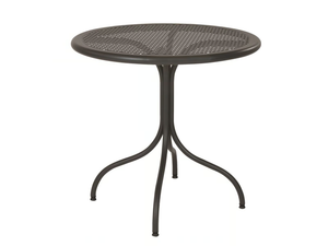 BISTROT - Round perforated metal garden table - Table by RD Italia
