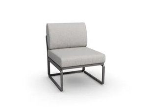 DIVO - Modular sled base fabric garden armchair - Armchair by RD Italia