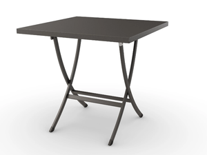 DORIO - Square folding galvanized steel garden table - Table by RD Italia