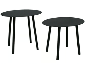ELYPSO - Oval galvanized steel garden side table - Side table by RD Italia