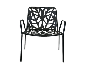 FANCY RELAX - Stackable perforated metal garden armchair with armrests - Armchair by RD Italia