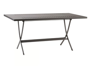 HERMES - Rectangular folding galvanized steel garden table - Table by RD Italia
