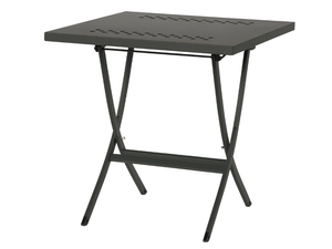 HERMES - Square folding galvanized steel garden table - Table by RD Italia