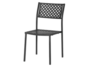 LOLA 1 - Stackable galvanized steel garden chair - Chair by RD Italia