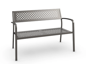 LOLA - 2 seater galvanized steel garden sofa - Sofa by RD Italia