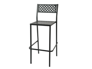 LOLA 75 - Stackable galvanized steel garden stool - Stool by RD Italia