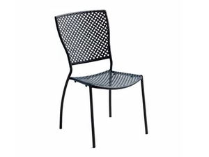 QUEEN 2 - Stackable galvanized steel garden chair - Chair by RD Italia