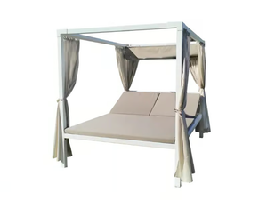 VICTOR - Canopy aluminium garden bed - Bed frame by RD Italia