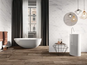 MASTERY - White-paste wall tiles with marble effect - Wall tile-stone-brick by RECER