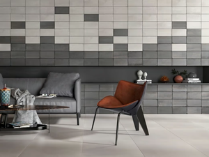 SOUL - Porcelain stoneware wall/floor tiles with concrete effect - Wall tile-stone-brick by RECER
