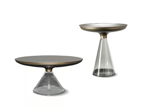 ACCADEMIA - Round glass coffee table - Coffee table by Reflex