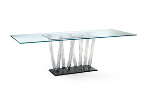 BAMBOO - Glass dining table - Table by Reflex