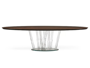 BAMBOO - Oval wooden dining table - Table by Reflex
