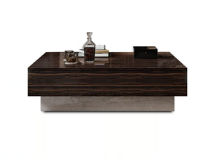 BELLE EPOQUE - Square wooden coffee table for living room - Coffee table by Reflex