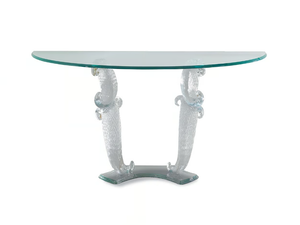 CASANOVA - Demilune glass console table - Console by Reflex