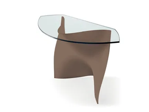 GAUDÌ - Demilune glass console table - Console by Reflex
