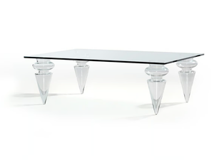 GRAN CANAL - Rectangular glass coffee table - Coffee table by Reflex