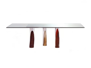 NAUTILUS - Rectangular glass dining table - Table by Reflex