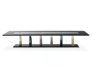NAUTILUS SPECIAL - Rectangular glass dining table - Table by Reflex