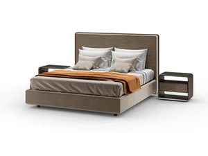 OH - Leather double bed - Bed frame by Reflex