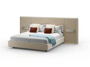 OH XL - Leather double bed with high headboard - Bed frame by Reflex