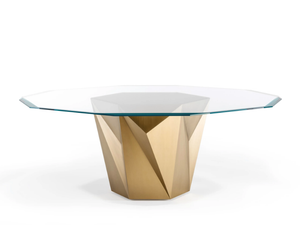 ORIGAMI 72 - Wood and glass table - Table by Reflex