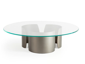PETALO 40 - Low round glass coffee table - Coffee table by Reflex