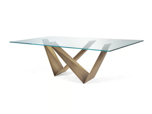 PRISMA - Rectangular glass dining table - Table by Reflex