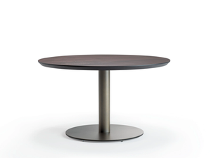 RONDÒ - Round table with metal base - Table by Reflex