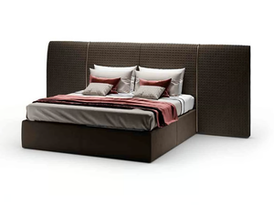 SAN MARCO - Leather double bed - Bed frame by Reflex