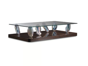 SASSI - Rectangular glass coffee table - Coffee table by Reflex