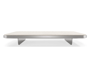 SEGNO - Leather footstool - Pouf by Reflex