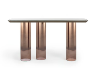 SIGNORE DEGLI ANELLI - Rectangular Borosilicate glass console table - Console by Reflex