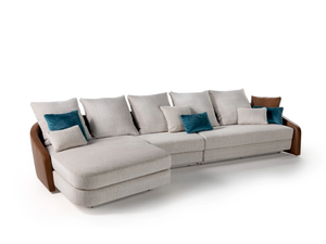 STRATUM - Fabric sofa with chaise longue - Sofa by Reflex