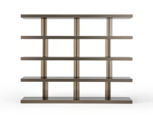 TANGO T - Open modular wood and glass bookcase - Cabinet by Reflex