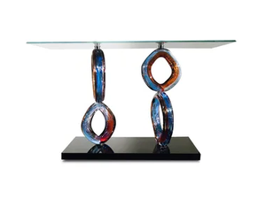 VENEZIA - Rectangular glass console table - Console by Reflex
