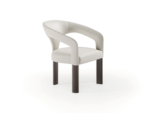 VOLTA - Upholstered fabric easy chair with armrests - Armchair by Reflex