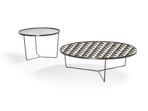 ZENO - Round glass coffee table - Coffee table by Reflex