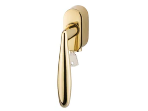 ALISE - DK window handle with lock on rose - Finishes accessories by Reguitti