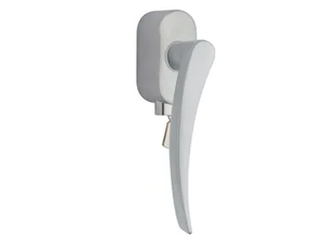 APRI - Brass window handle with lock on rose - Finishes accessories by Reguitti