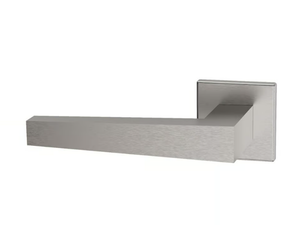 SEOUL - Stainless steel door handle on rose - Finishes accessories by Reguitti